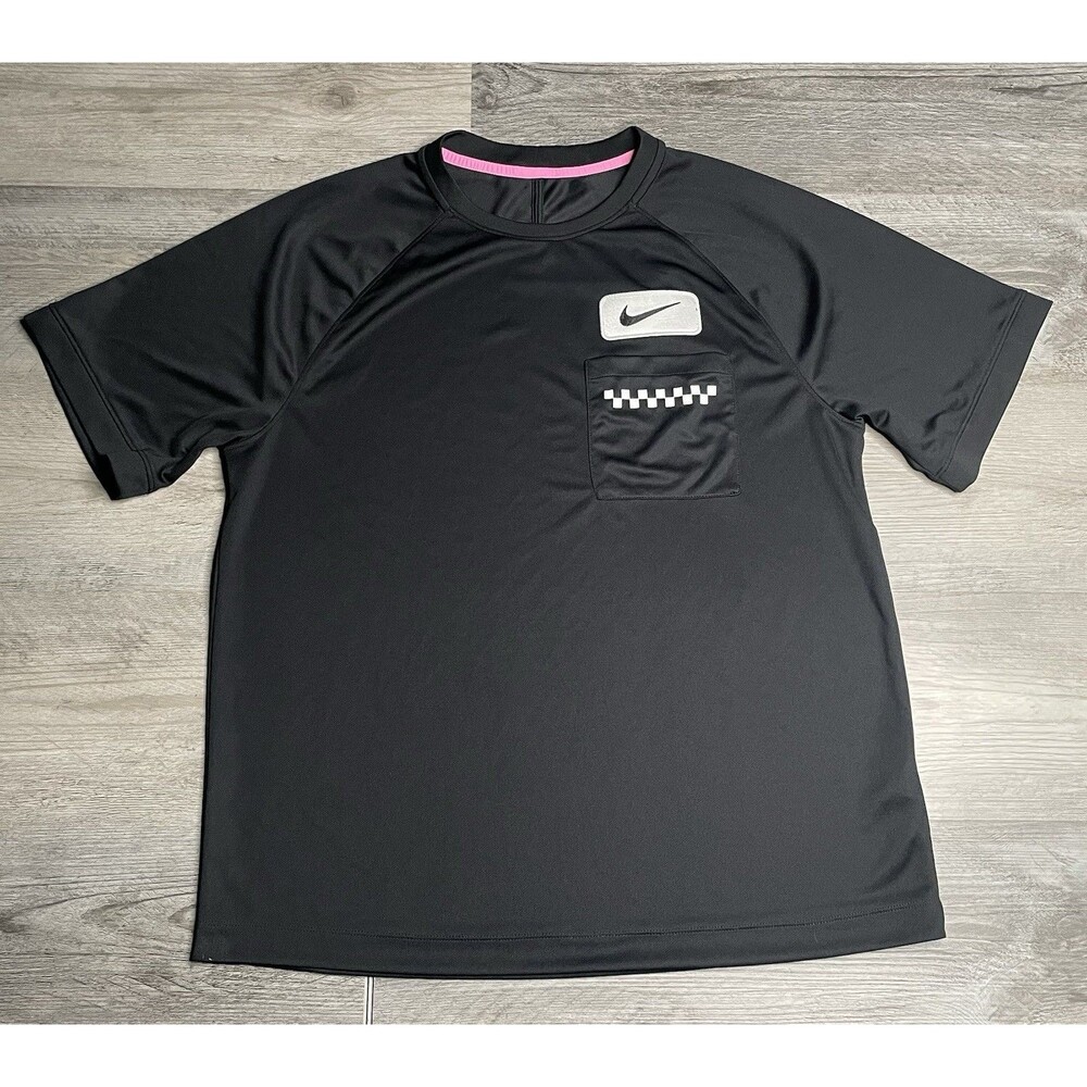 Nike Dri Fit Black Short Sleeve Mens US L